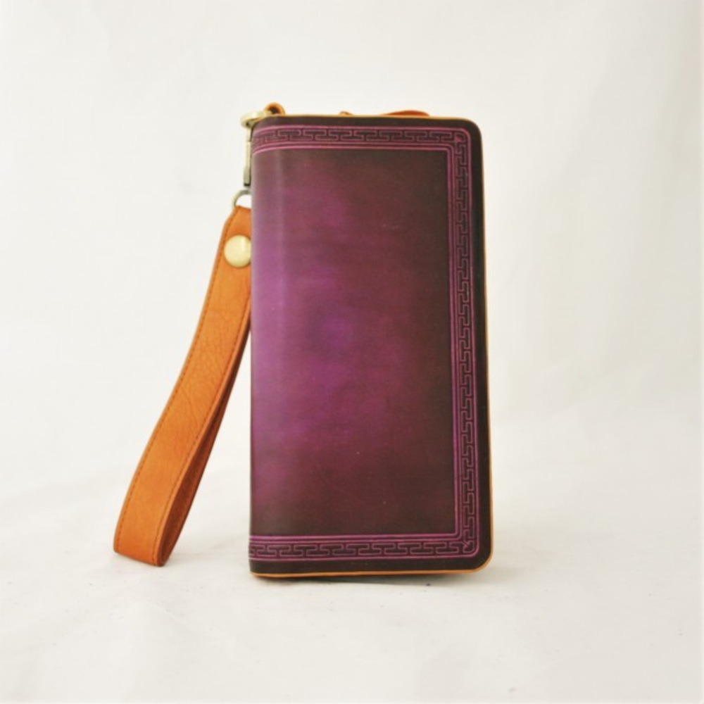 Leather clutch
